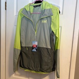 Helly Hansen Lime and Charcoal Jacket